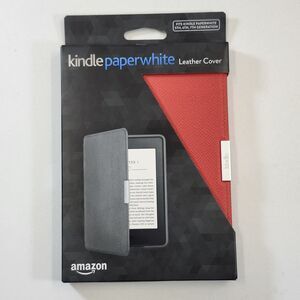 Kindle Paperwhite Leather Case 5th 6th 7th Generation Genuine Amazon Red NEW